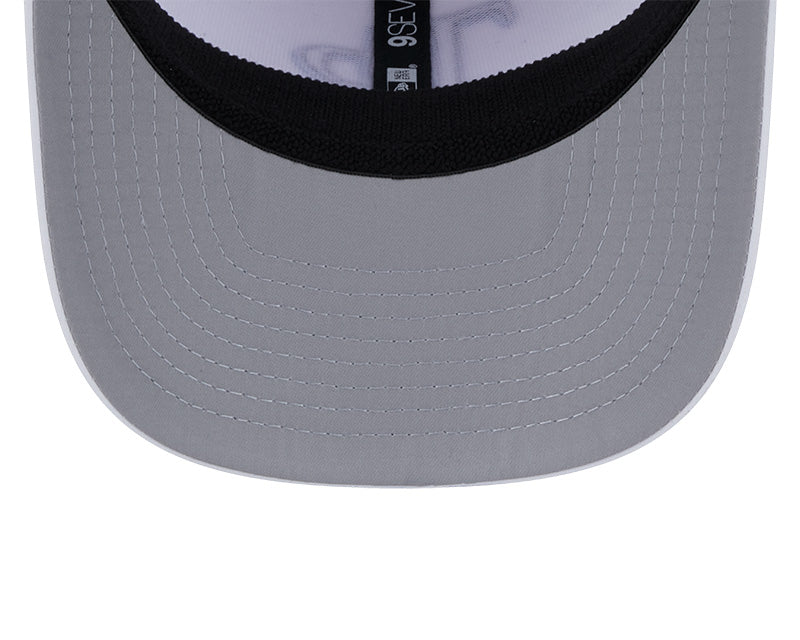 Rays New Era White TB Performance 9SEVENTY Stretch-Snap Hat