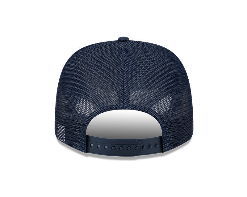 Rays New Era Canvas Navy Camo TB 9SEVENTY Stretch-Snap Trucker Hat