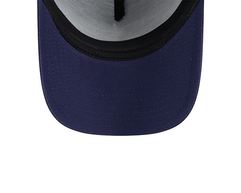 Rays New Era Navy Burst Trucker 9Forty A-Frame Hat