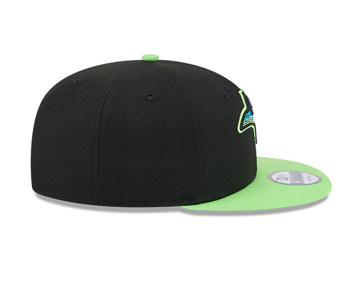 Rays New Era Black Green City Connect Skyray 9Fifty Snapback Hat