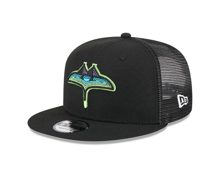 Rays New Era Black City Connect Skyray 9Fifty Snapback Hat