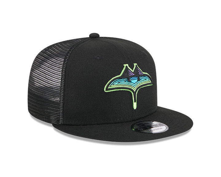 Rays New Era Black City Connect Skyray 9Fifty Snapback Hat