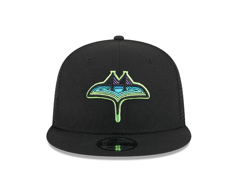 Rays New Era Black City Connect Skyray 9Fifty Snapback Hat