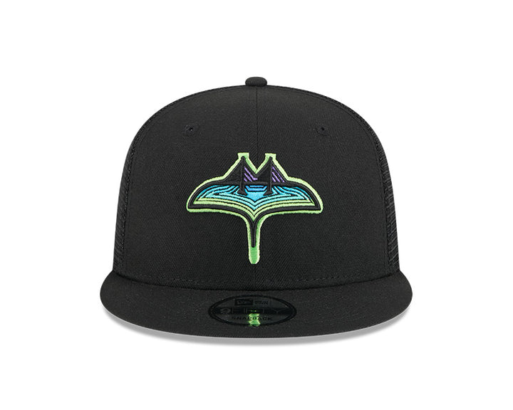 Rays New Era Black City Connect Skyray 9Fifty Snapback Hat