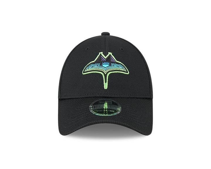 Rays New Era City Connect Black Skyray 9FORTY Stretch-Snap Hat
