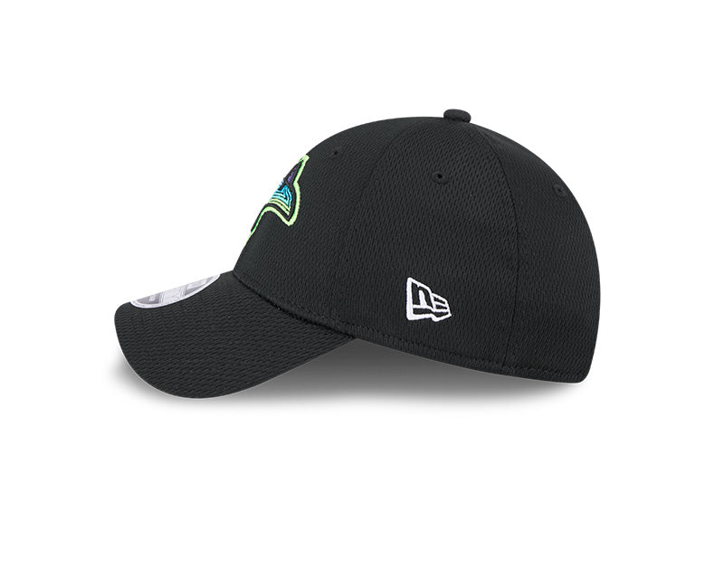 Rays New Era City Connect Black Skyray 9FORTY Stretch-Snap Hat