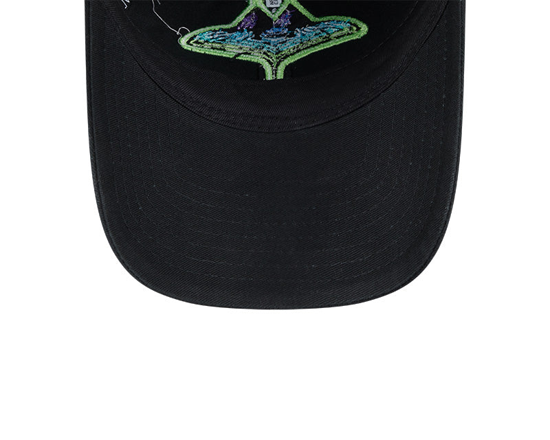 Rays Women's New Era Black Glitter City Connect 9Twenty Adjustable Hat