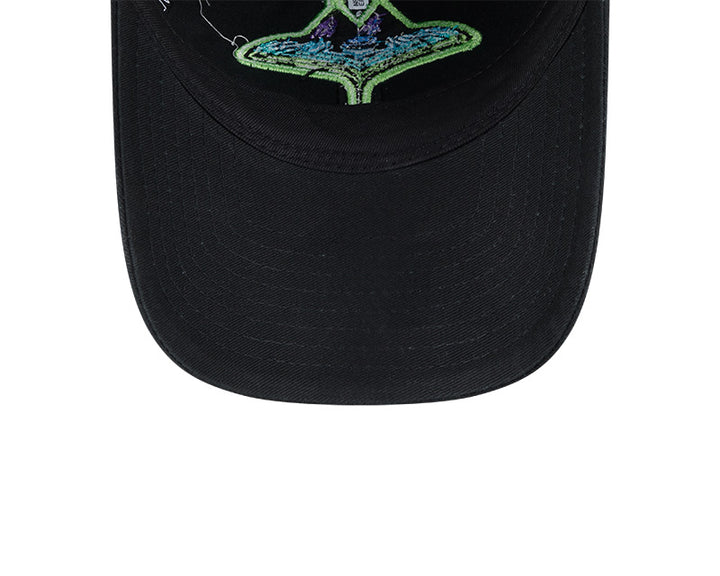 Rays Women's New Era Black Glitter City Connect 9Twenty Adjustable Hat