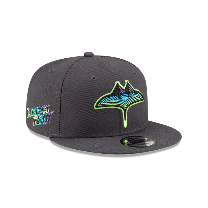 Rays New Era Grey City Connect Skyray Tampa Bay 9Fifty Snapback Hat