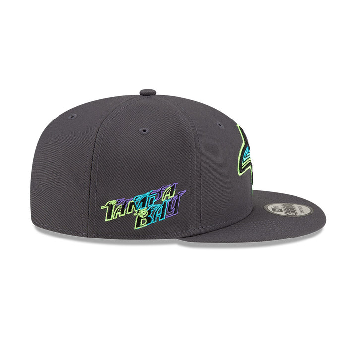 Rays New Era Grey City Connect Skyray Tampa Bay 9Fifty Snapback Hat