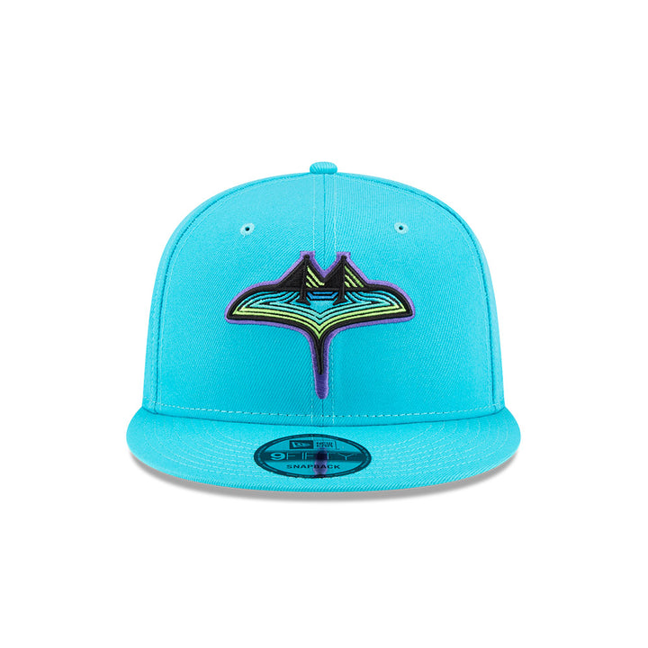 Rays New Era Aqua Blue City Connect Skyray Tampa Bay 9Fifty Snapback Hat