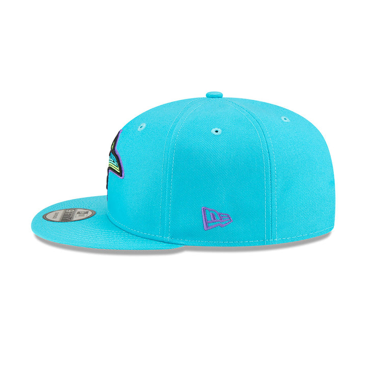 Rays New Era Aqua Blue City Connect Skyray Tampa Bay 9Fifty Snapback Hat