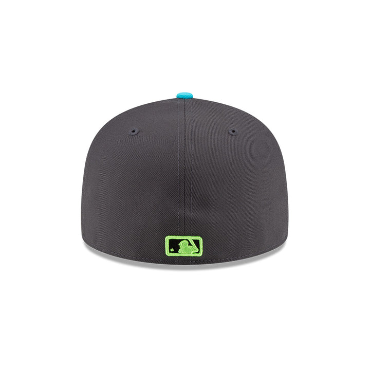 Rays New Era Graphite Teal City Connect Skyray Skateray 59Fifty Fitted Hat