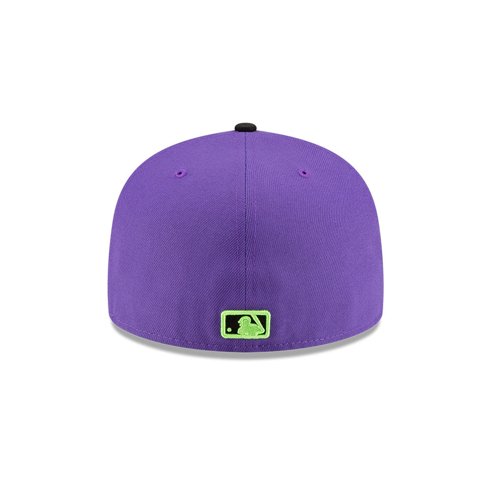 Rays New Era Purple Black City Connect Skyray Pelican 59Fifty Fitted Hat
