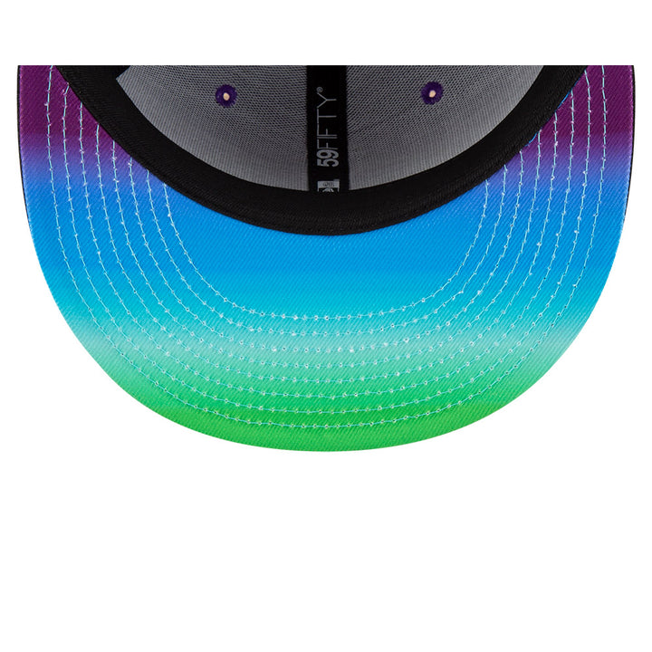 Rays New Era Purple Black City Connect Skyray Pelican 59Fifty Fitted Hat