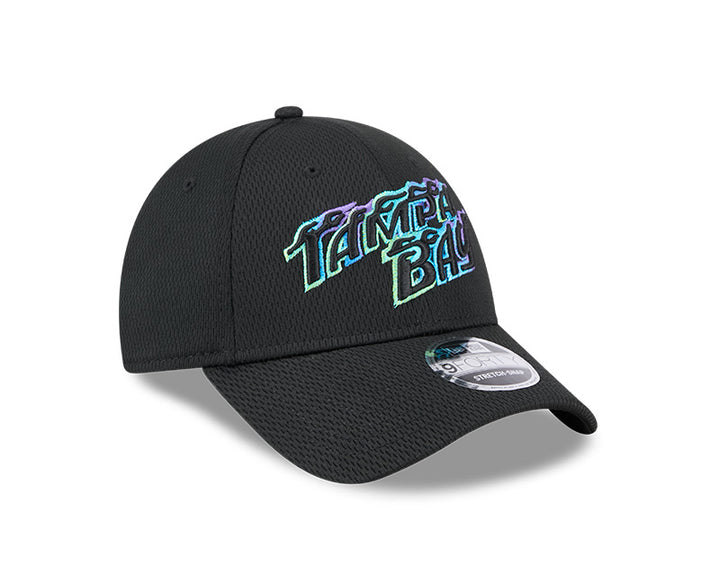 Rays New Era City Connect Black Flames 9FORTY Stretch-Snap Hat