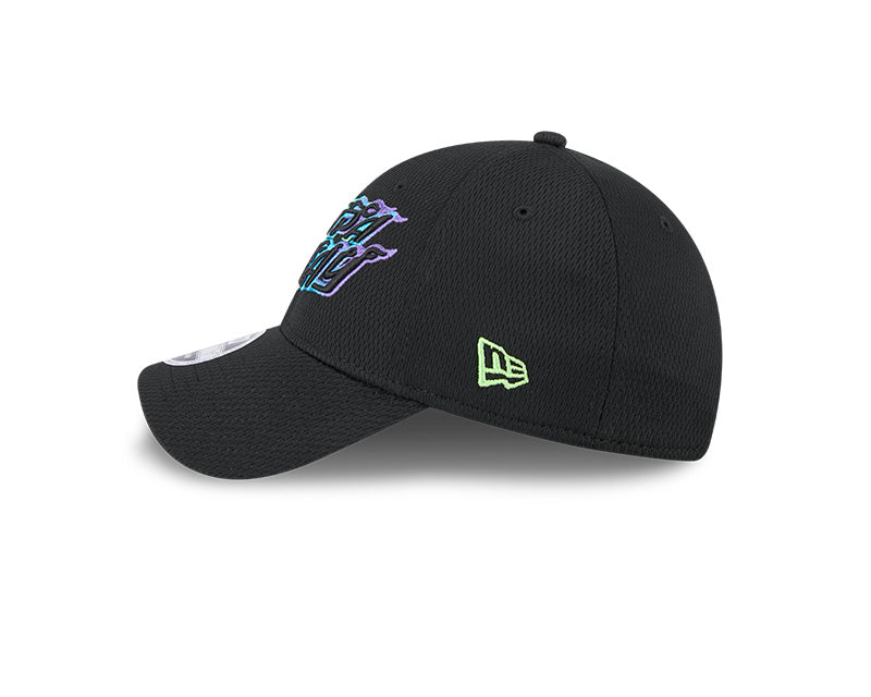 Rays New Era City Connect Black Flames 9FORTY Stretch-Snap Hat