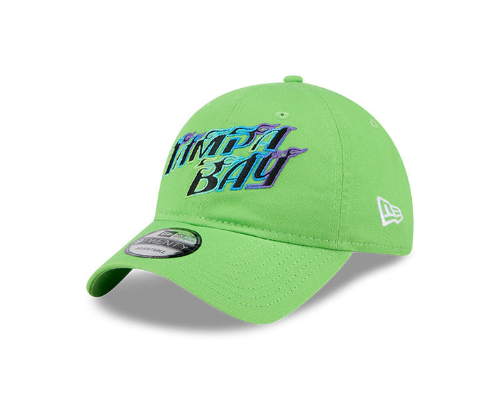 Rays New Era Green Tampa Bay Flames City Connect 9Twenty Adjustable Hat