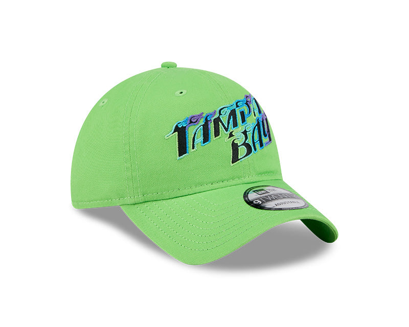 Rays New Era Green Tampa Bay Flames City Connect 9Twenty Adjustable Hat
