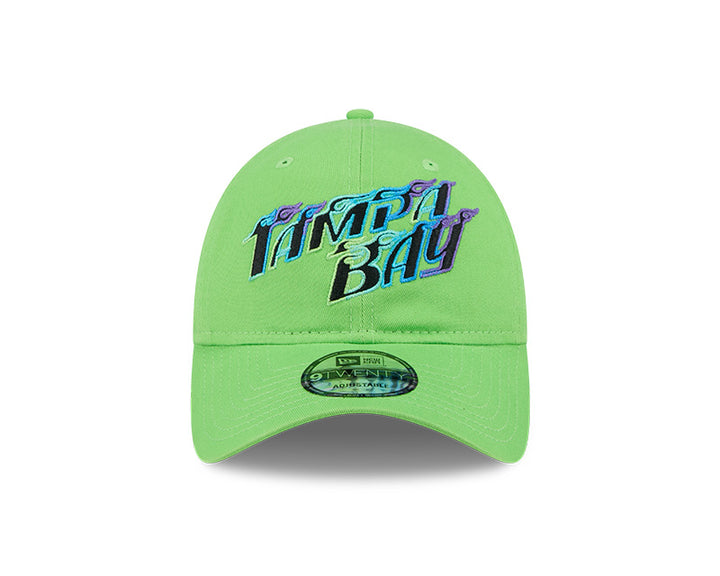 Rays New Era Green Tampa Bay Flames City Connect 9Twenty Adjustable Hat