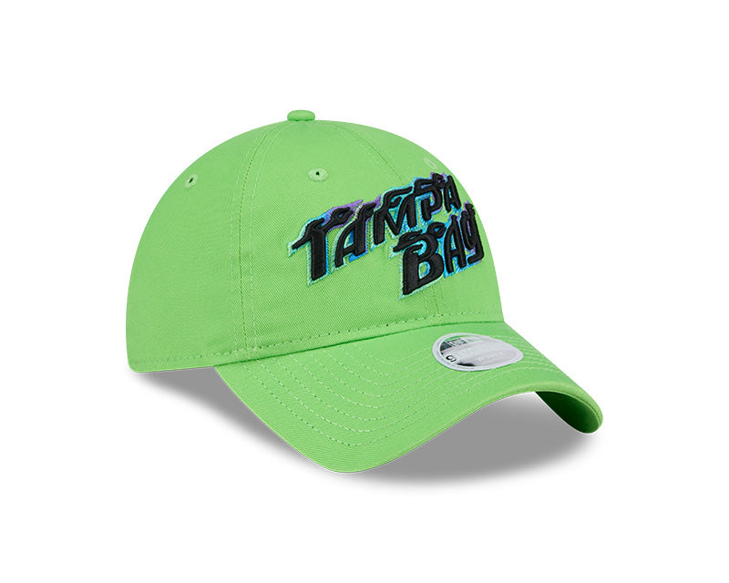 Rays New Era Women's Green Tampa Bay Flames City Connect 9Twenty Adjustable Hat