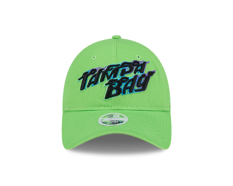 Rays New Era Women's Green Tampa Bay Flames City Connect 9Twenty Adjustable Hat