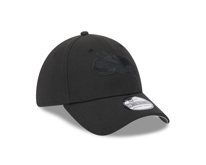 Rays New Era 2025 City Connect Black on Black Skateray 39Thirty Flex Fit Hat