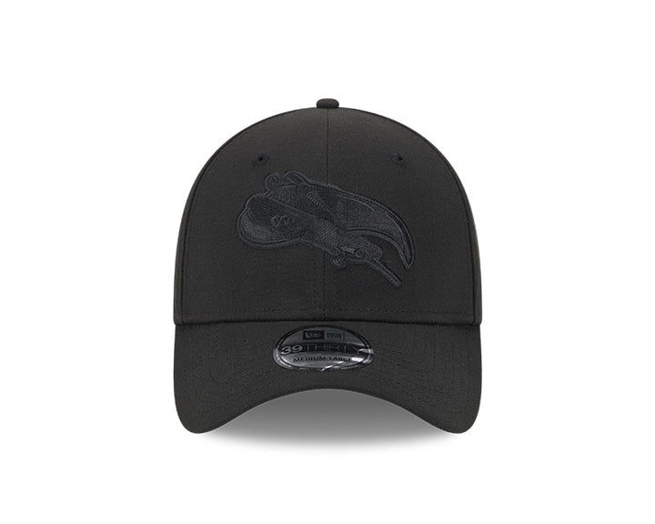 Rays New Era 2025 City Connect Black on Black Skateray 39Thirty Flex Fit Hat