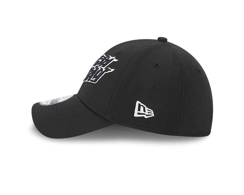 Rays New Era City Connect Black White Flames 39Thirty Flex Fit Hat
