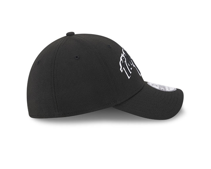 Rays New Era City Connect Black White Flames 39Thirty Flex Fit Hat