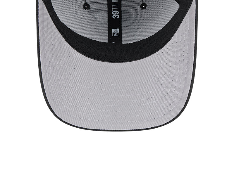 Rays New Era City Connect Black White Flames 39Thirty Flex Fit Hat