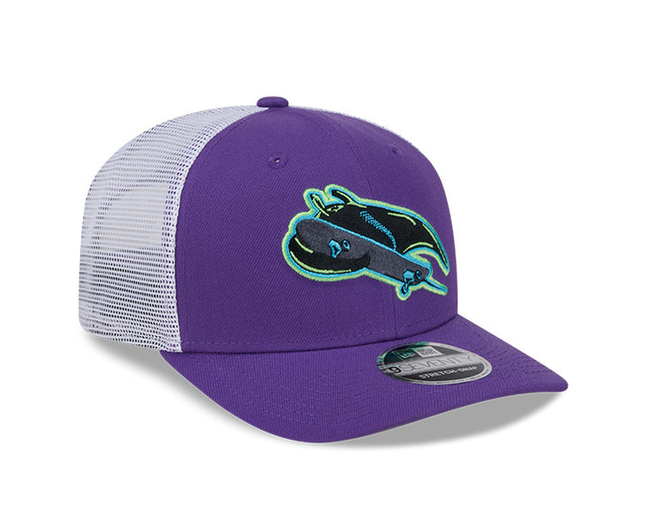 Rays New Era City Connect Purple Skateray 9SEVENTY Stretch-Snap Trucker Hat