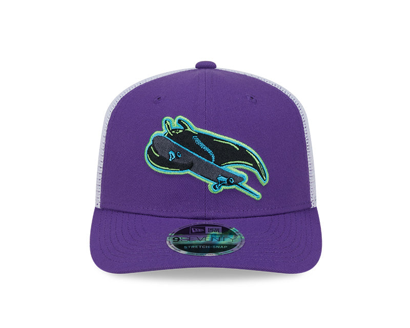Rays New Era City Connect Purple Skateray 9SEVENTY Stretch-Snap Trucker Hat