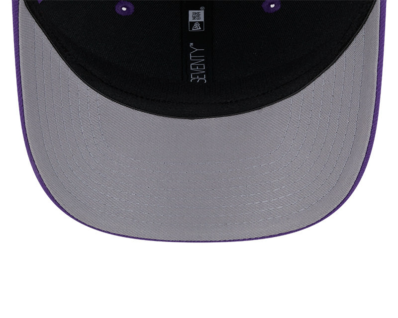 Rays New Era City Connect Black White Flames 9SEVENTY Stretch-Snap Trucker Hat