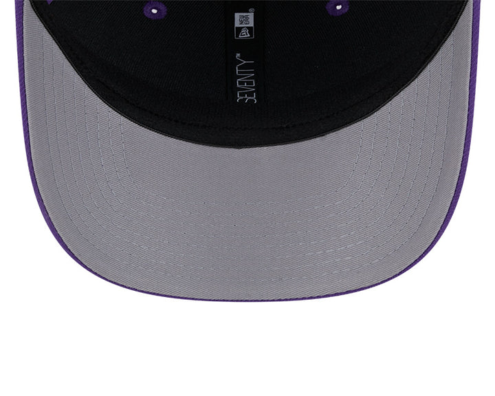 Rays New Era City Connect Black White Flames 9SEVENTY Stretch-Snap Trucker Hat