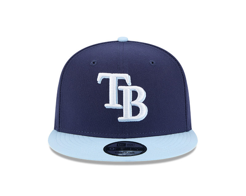 Rays New Era Navy/Light Blue TB 9Fifty Snapback Hat | The Bay Republic