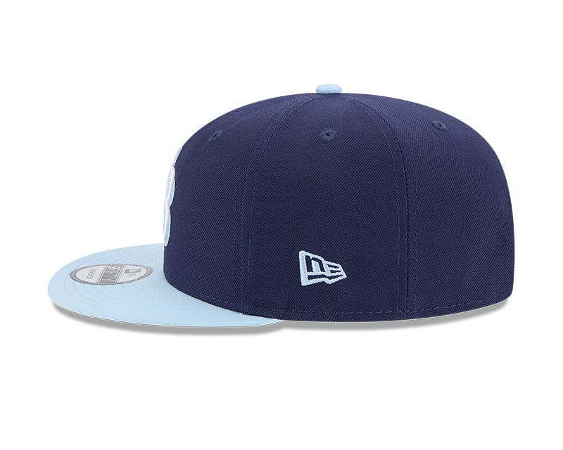 Rays New Era Navy/Light Blue TB 9Fifty Snapback Hat | The Bay Republic