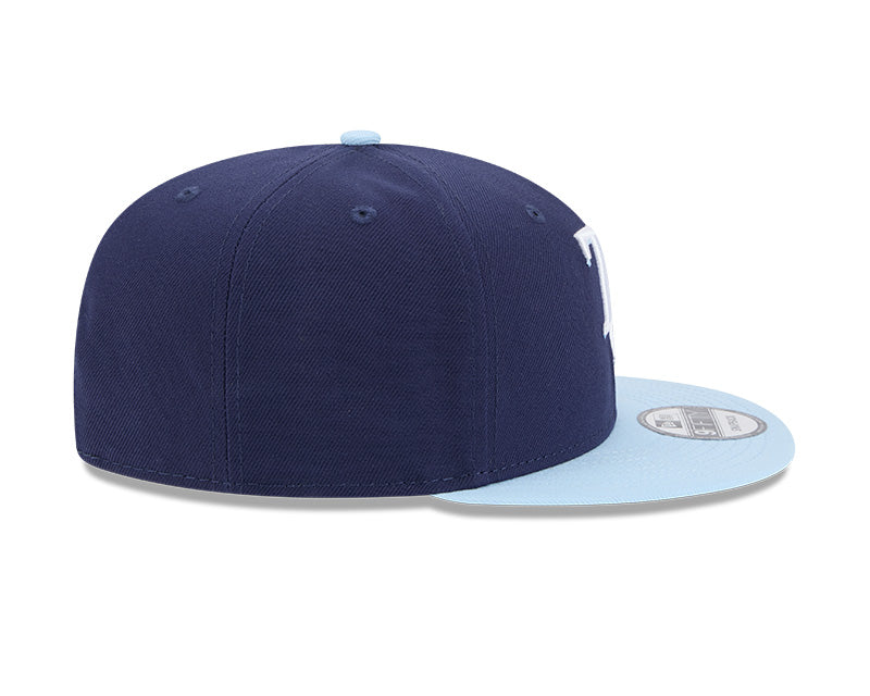 Rays New Era Navy/Light Blue TB 9Fifty Snapback Hat | The Bay Republic