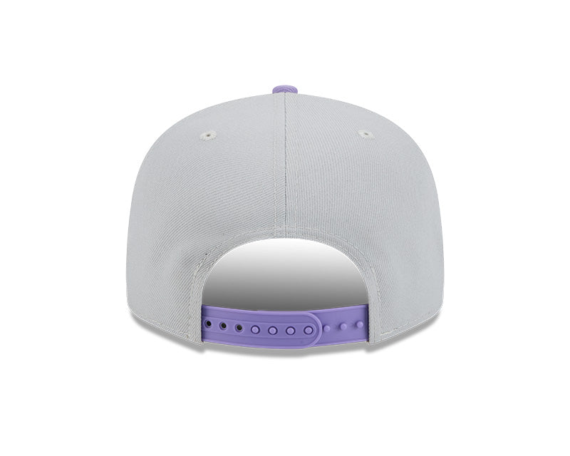Rays New Era Grey Purple TB 9Fifty Snapback Hat