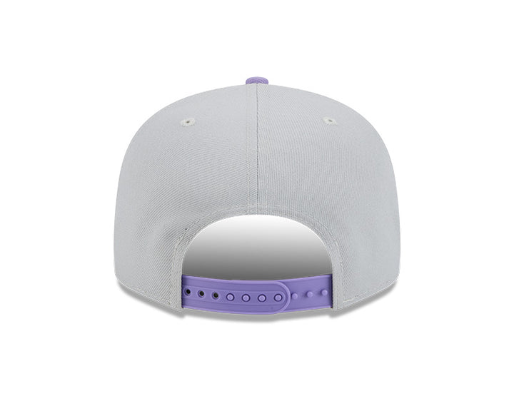 Rays New Era Grey Purple TB 9Fifty Snapback Hat