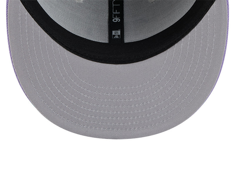 Rays New Era Grey Purple TB 9Fifty Snapback Hat