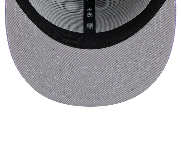 Rays New Era Grey Purple TB 9Fifty Snapback Hat