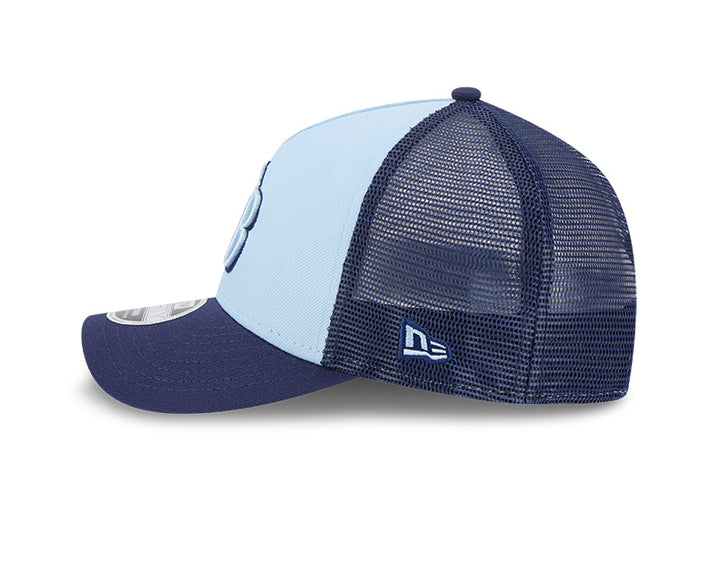 Rays New Era Light Blue/Navy TB 9Forty M-Crown Snapback Trucker Hat