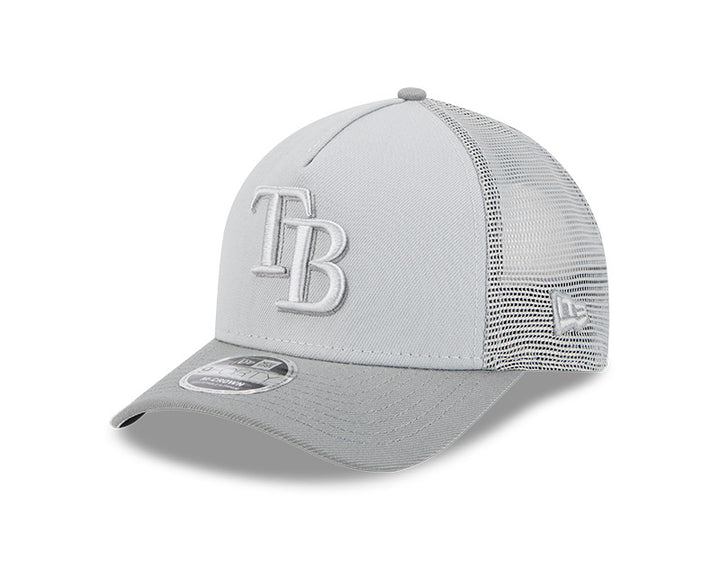 Rays New Era Grey TB 9Forty M-Crown Snapback Trucker Hat