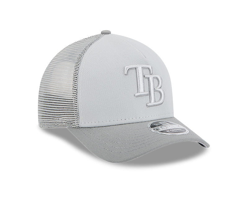 Rays New Era Grey TB 9Forty M-Crown Snapback Trucker Hat