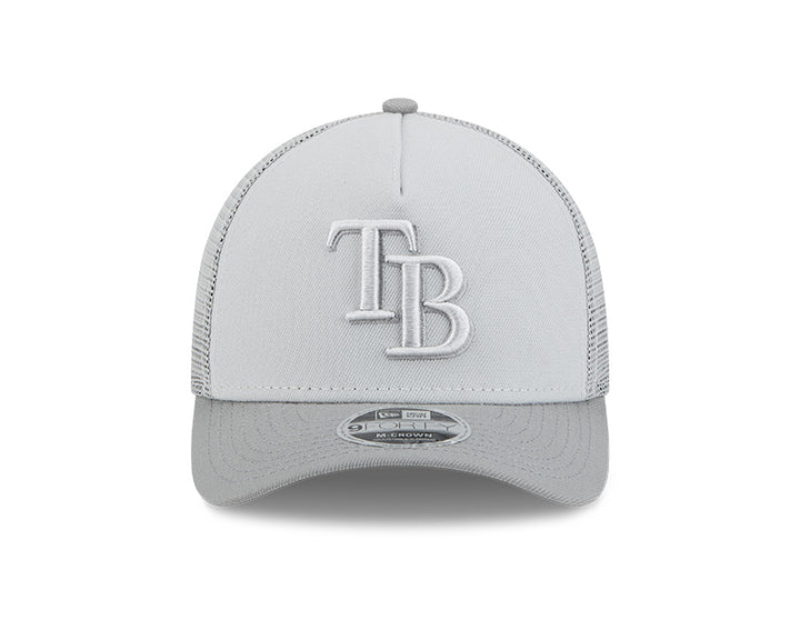 Rays New Era Grey TB 9Forty M-Crown Snapback Trucker Hat