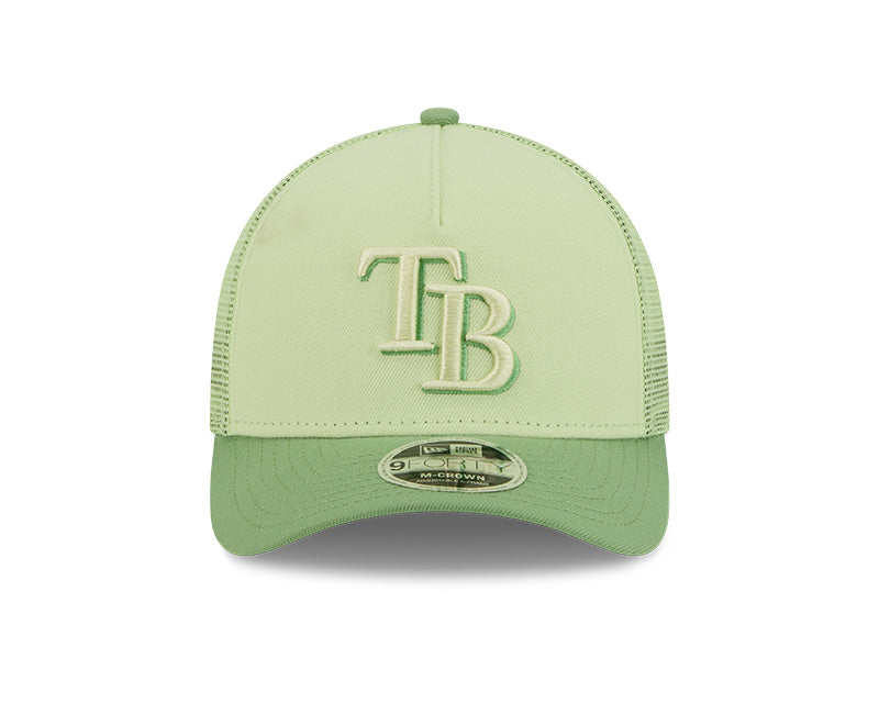 Rays New Era Light Green TB 9Forty M-Crown Snapback Trucker Hat