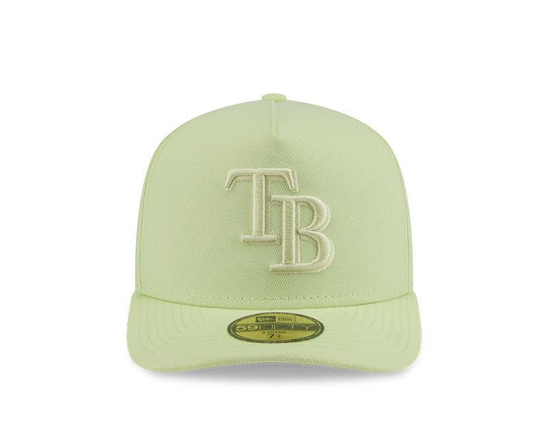 Rays New Era Light Green Color Pack TB 59Fifty A-Frame Pinch Front Fitted Hat