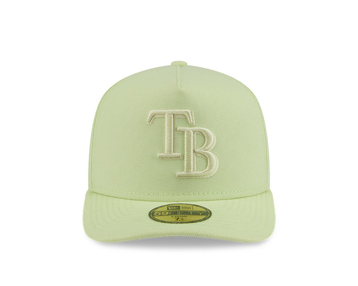 Rays New Era Light Green Color Pack TB 59Fifty A-Frame Pinch Front Fitted Hat