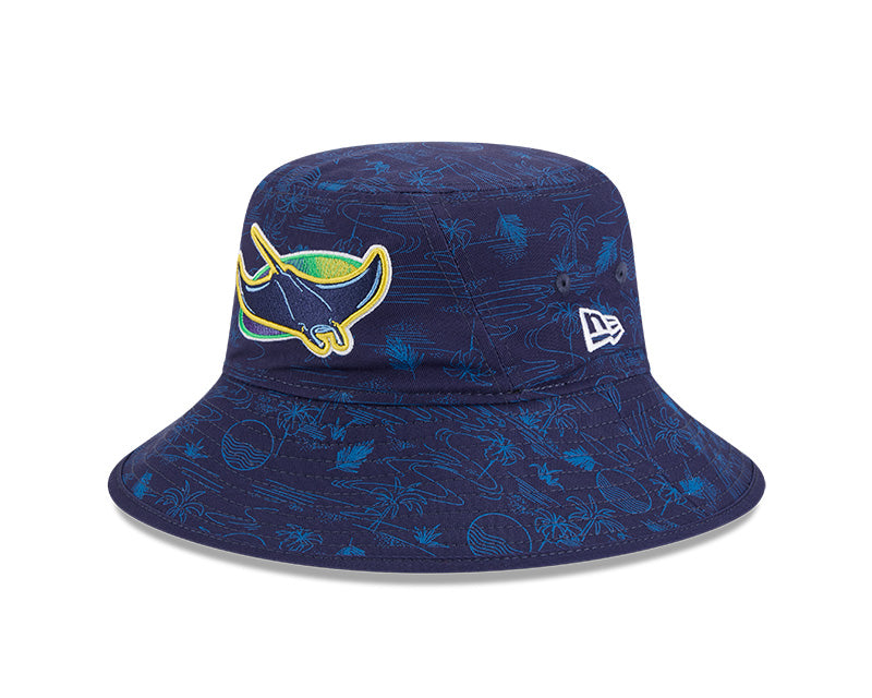 Rays New Era Palm Tree Tropical Spring Training 2025 Alt Bucket Hat